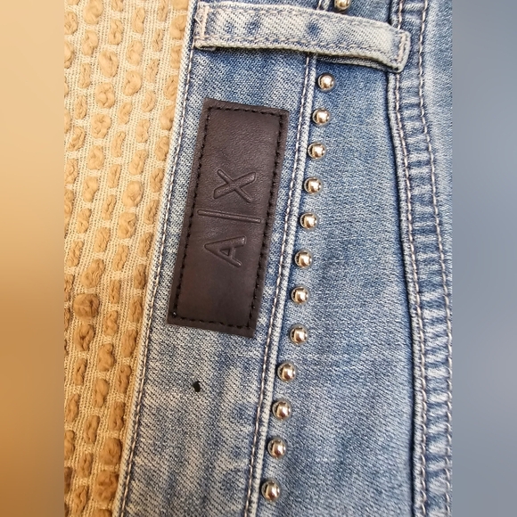 ARMANI EXCHANGE WOMEN'S J19 SUPER-SKINNY SIDE SLIT JEANS SIZE 31 - Picture 12 of 14